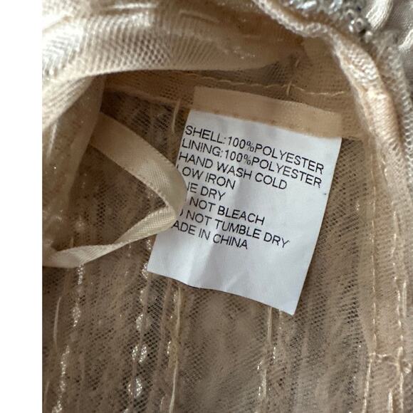 NWT Sivalia Couture Sheer Beaded Top 6 - Picture 6 of 7